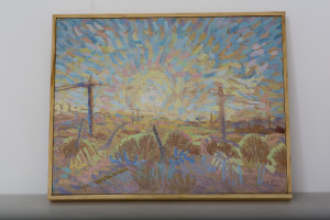 Sunset - West Mesa - 1981 Oil on Canvas