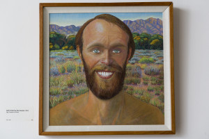 Self Portrait by Rio Grande - 1983 - Egg Tempera on Wood