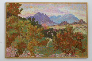 South from Zen Center - 1992-1993 Egg Tempera on Wood