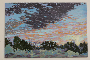 Santa Fe - Early Winter - 1996 Oil on Wood